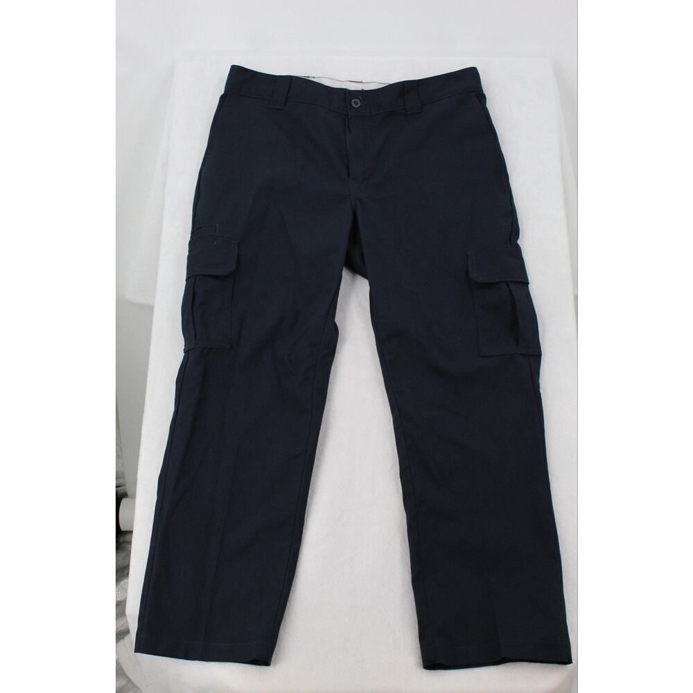 Dickies Men’s Cargo Pants Navy Size 38x30 Utility Workwear Trousers
